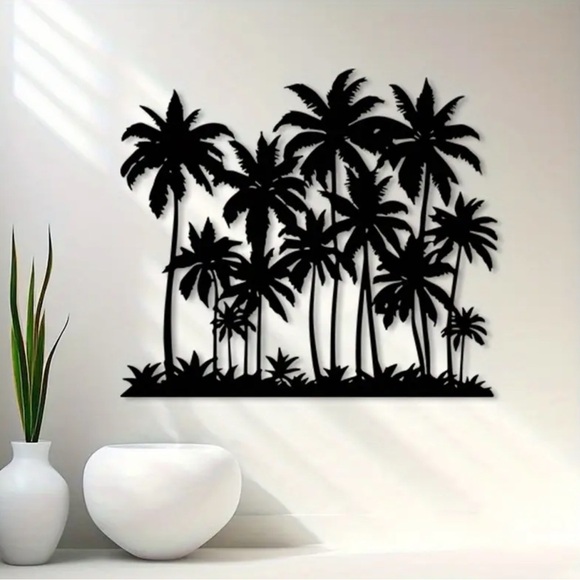 Other - Black Palm Tree Wall Art Decor